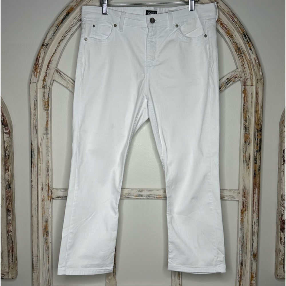 Jones New York Bleecker
Capri Pants Size 8 White Stretch Cotton/ Spandex